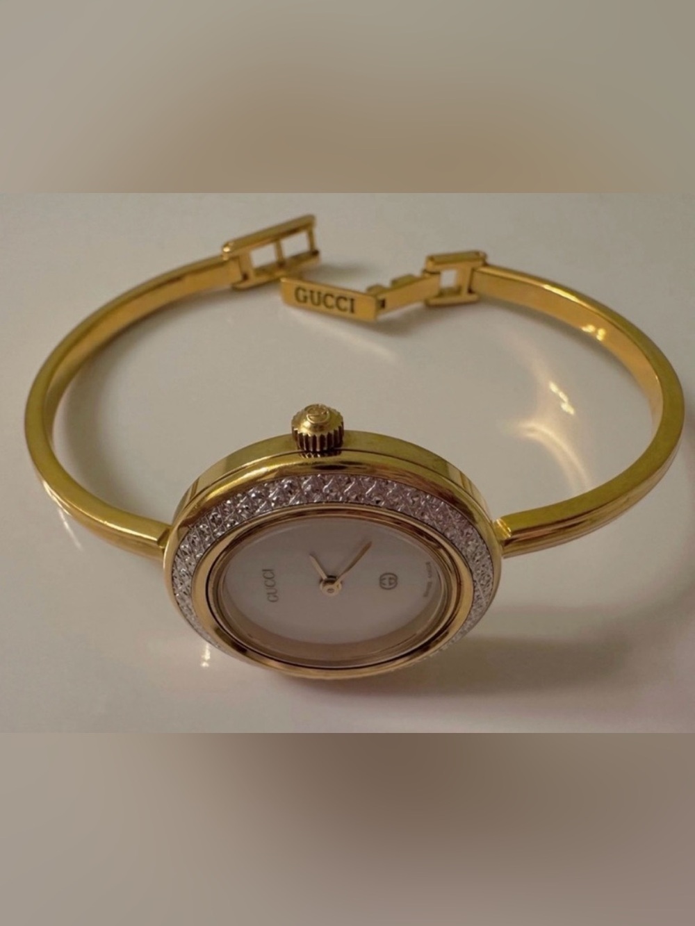 Rare~Gucci *Diamond-Cut* Bezel (ONLY) with Original Bezel Box~1100/11/12.2/1200
